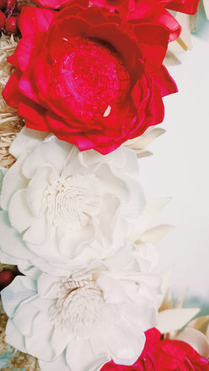 DIY-friendly artificial dried flower wreath for customization