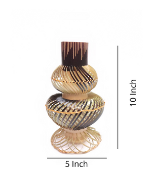 Handmade Bamboo Flower Vase Classic Olpe 10