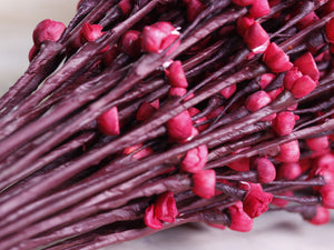 Red Sola Wood Mini Sweet Rose Buds Sticks - Wholesale Floral Decor