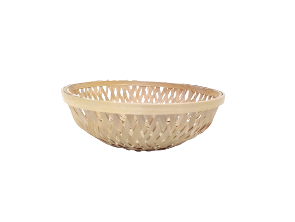 natural bamboo basket for fruits storage. joynagar - handicraft