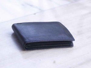 Ivory Black Round Men Formal Wallet