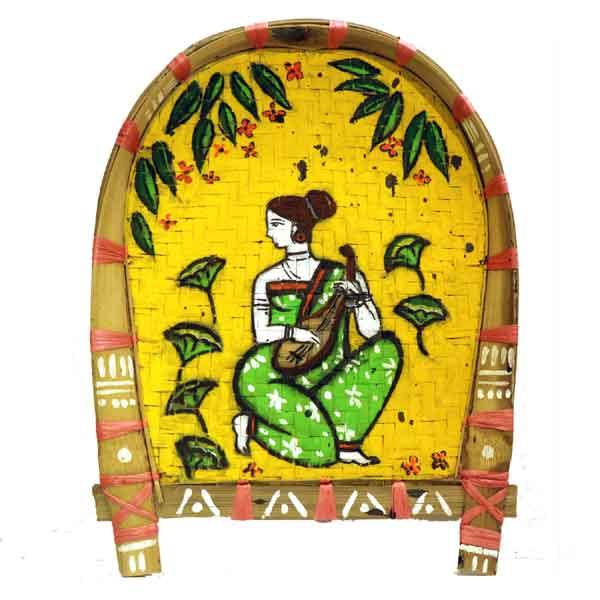 Bamboo Slit Handmade Decorative Multicolor Bengali Style Kulo - JOYNAGAR HANDICRaft