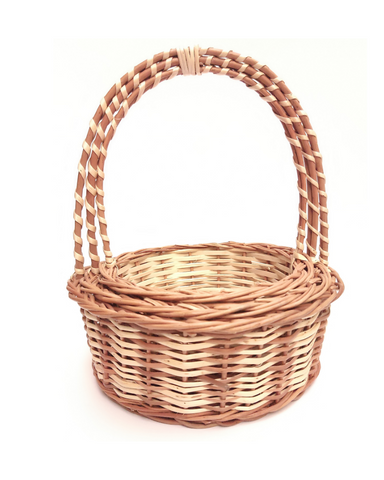 Willow Long Handle Flower Basket set of 3