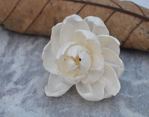 Open Peony Sola Wood Flower - JOYNAGAR