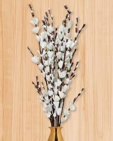Sola Manella Buds Flower Stick Joynagar Handicraft Artificial Flowers color_white