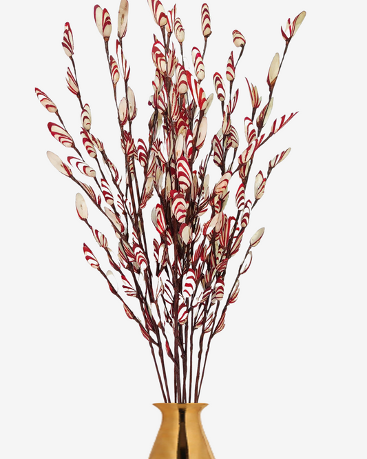 Decorative German Blossom Stick Joynagar Handicraft Artificial Flowers color_red