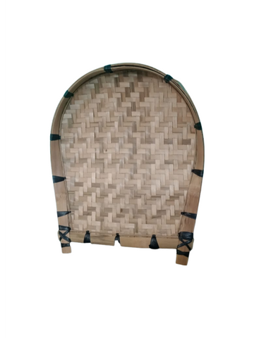 Bamboo cane handmade bengali style brown  soop/kulo/tray for chat Puja or  segregate rice,paddy. Joynagar handicraft 