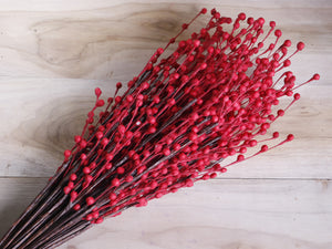 Decorative Sola Thermocol Moti Stick Joynagar Handicraft Artificial Flowers color_red
