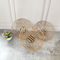 Handmade Bamboo Stick Basket Round Natural Color