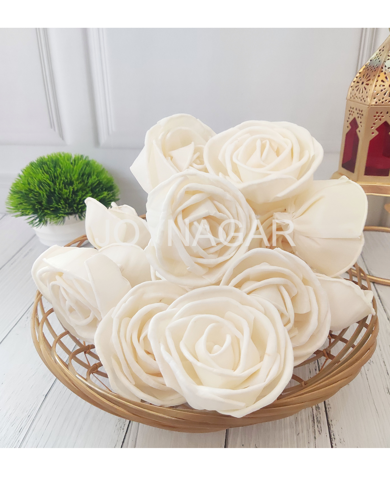 Bird Rose Sola Wood Flower