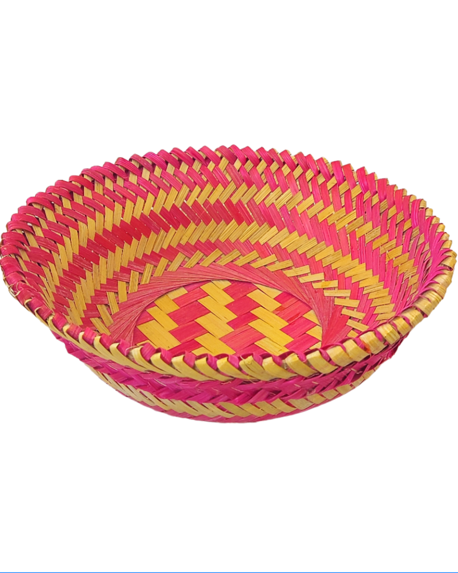 Handmade Bamboo Ultamuri Color Multipurpose Round Basket | Set of 5 Pcs