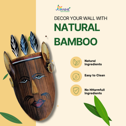 Bamboo Naga Mask Wall Mount Male Female Idol