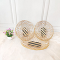 Handmade Bamboo Stick Basket Oval Natural Color 6Pcs