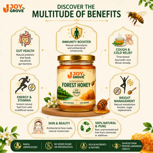 Health benefits of Joygrove Sundarban Forest Honey including immunity, digestion, energy and antioxidants