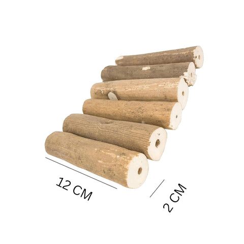Sola Wood Log Chewing Toy for Parrot 10 Pcs