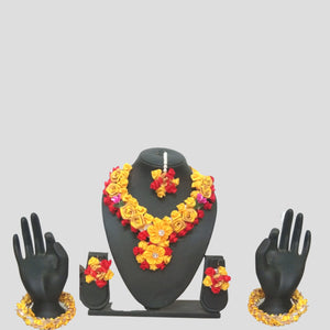 Handmade Wedding Haldi Ceremony Artificial Jewelry Necklace
