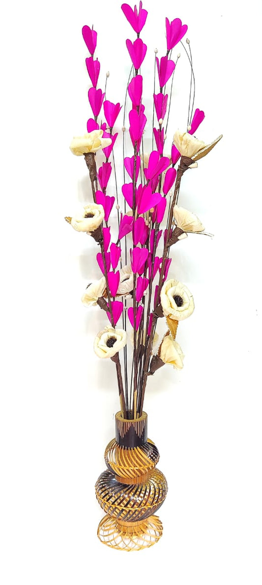 Sola Corn Rose Lily Flower Bunch Joynagar Handicraft Artificial Flowers color_random