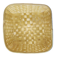 Bamboo square tray 12 inch natural set of 6 for flowers/fruits storage. Joynagar handicraft 