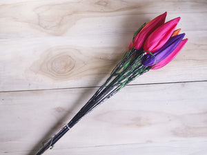 Decorative Silk Single Lotus Buds Flower Stick Joynagar Handicraft Artificial Flowers color_multicolor