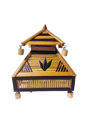 Bamboo Army Design Table Lamp Large for home living  room and bedroom . Joynagar - handicraft