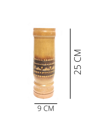 Handmade Bamboo Minakari Design Slim Flower Vase for decoration.  
