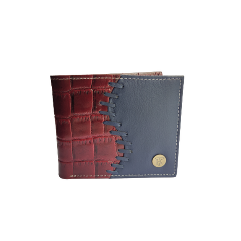 Men Multicolor Genuine Leather Casual Wallet with RFID