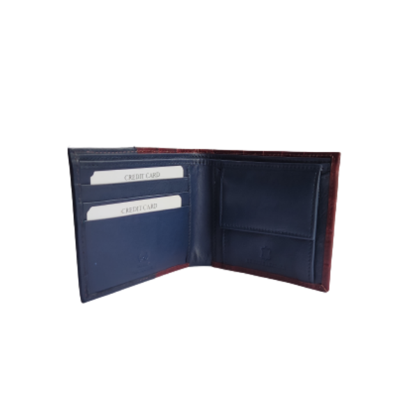 Men Multicolor Genuine Leather Casual Wallet with RFID