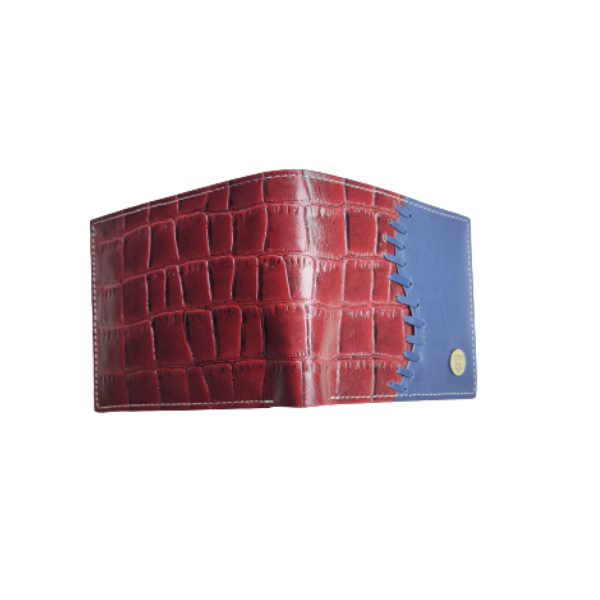 Men Multicolor Genuine Leather Casual Wallet with RFID