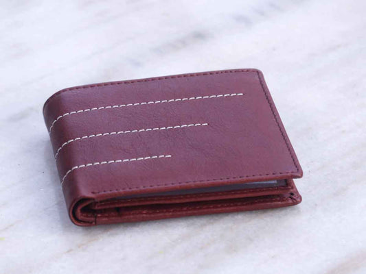 Ocean Line Brown Genuine Leather Formal Men Wallet