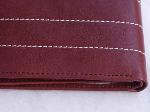 Ocean Line Brown Genuine Leather Formal Men Wallet