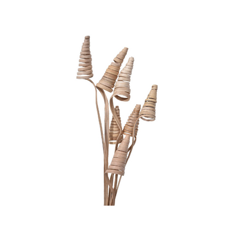 Handmade Decorative Bamboo Cane Cone Stick Joynagar Handicraft color_natural