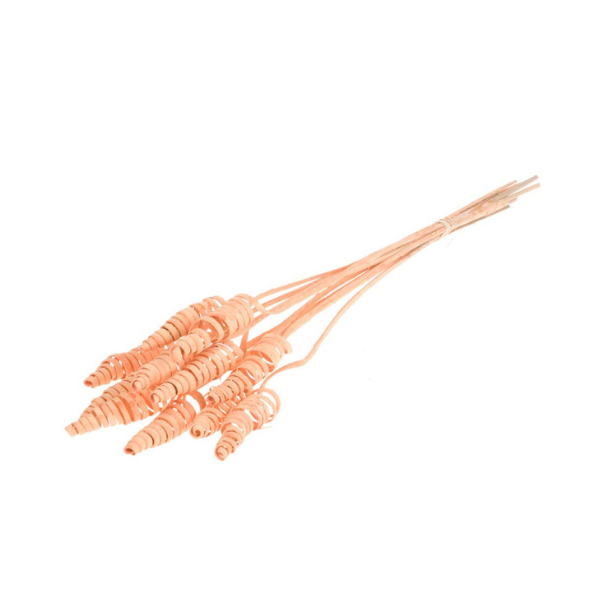 Handmade Decorative Bamboo Cane Cone Stick Joynagar Handicraft color_orange