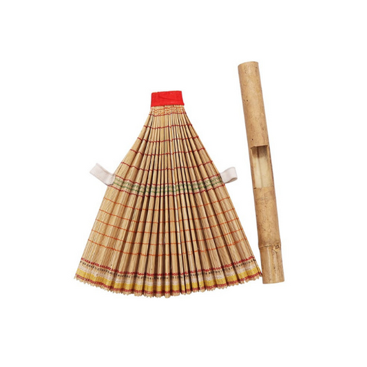Ecofriendly Bamboo Hand-Fan Multicolor- joynagar handicraft 