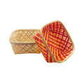 Handmade Bamboo Square Basket set of 3