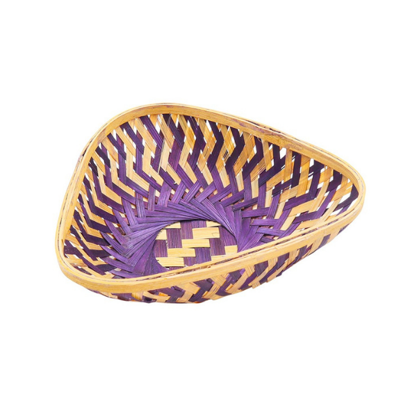 Handmade Bamboo Triangle Tokri / Gift Hamper Basket Set of 10