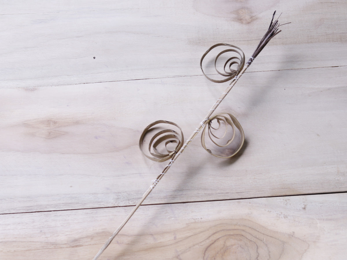 Decorative Coco Broom Stick Ring Joynagar handicraft color_natural