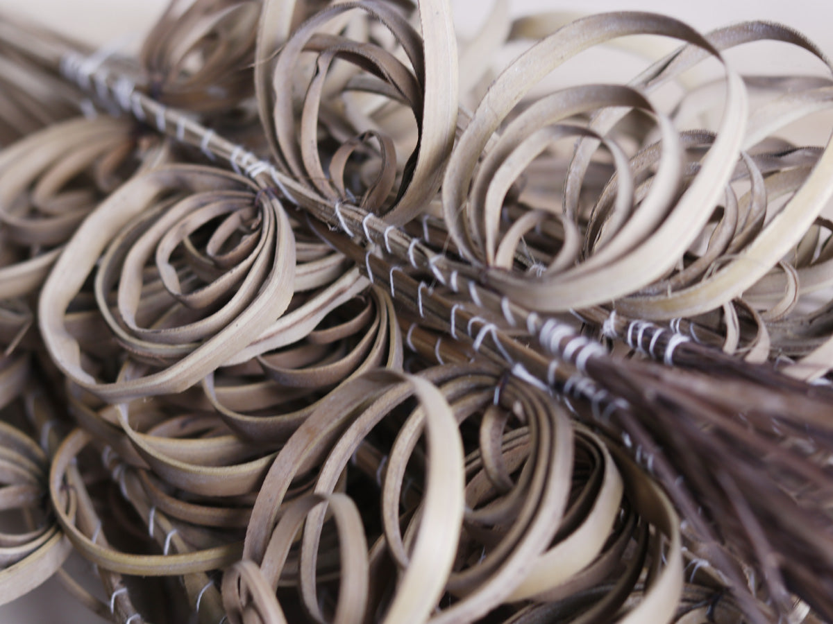 Decorative Coco Broom Stick Ring Joynagar handicraft color_natural