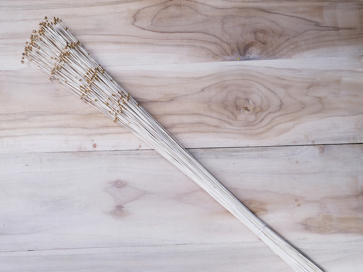 Decorative Coco Moti Stick Joynagar Handicraft color_white