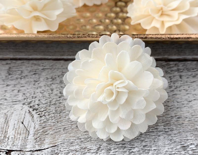 Feather Ball Sola Wood Flower - JOYNAGAR