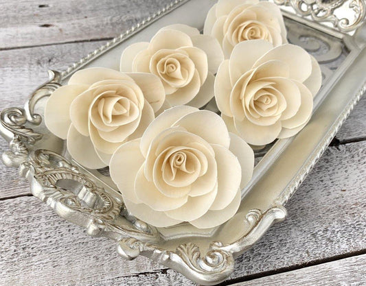 French Rose Sola Wood Flower - JOYNAGAR