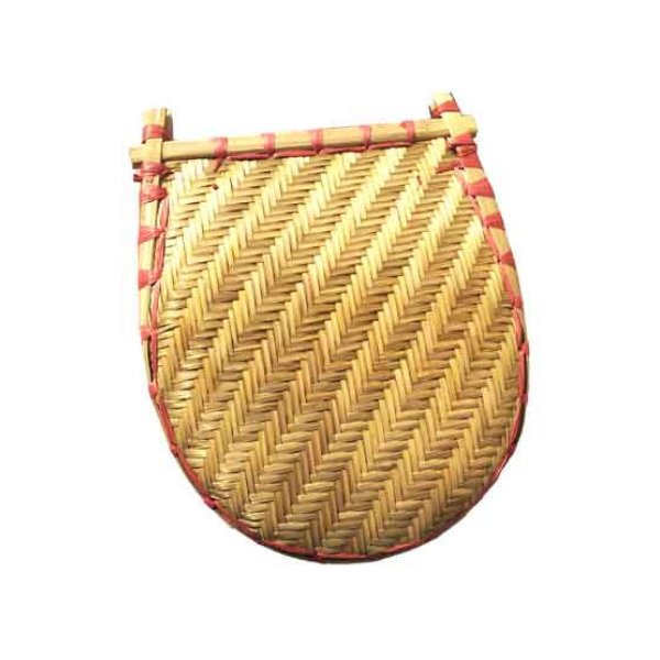 Bamboo cane handmade bengali style brown  soop/kulo/tray for chat Puja or  segregate rice,paddy. Joynagar handicraft 