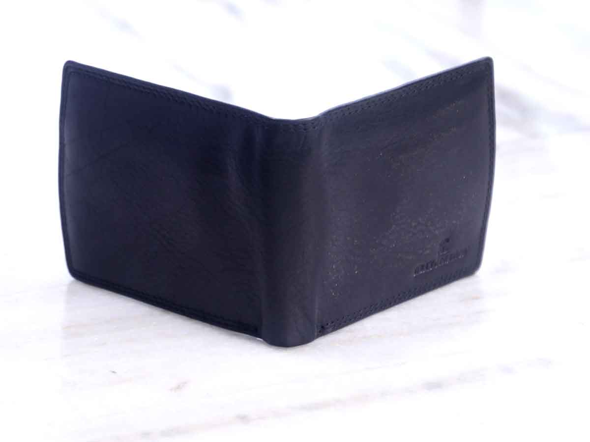 Ivory Black Round Men Formal Wallet. Joynagar 