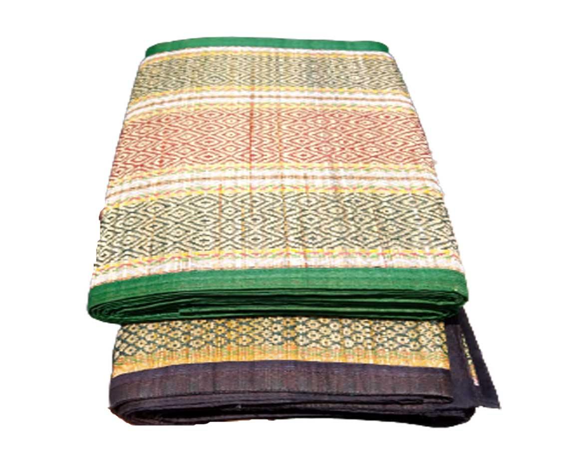 Handmade Eco Friendly Natural Grass Multicolor Floor Mat - JOYNAGAR