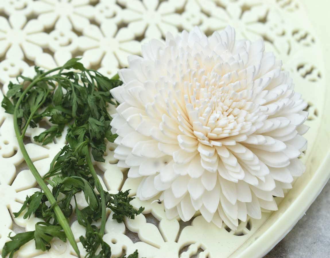 Wild Zinnia Sola Wood Flower - JOYNAGAR