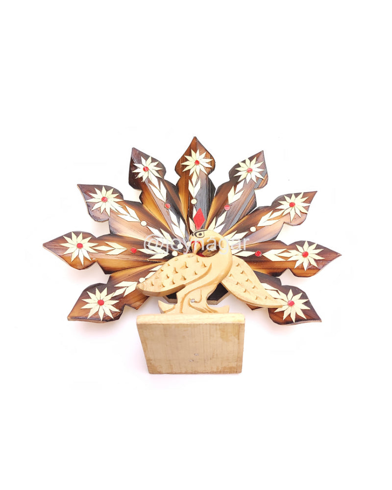showpiece of peacock shape for decor item . Joynagar - handicraft