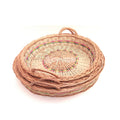 Kashmiri Willow Wicker Big Round Basket with Handle.joynagar Handicraft 