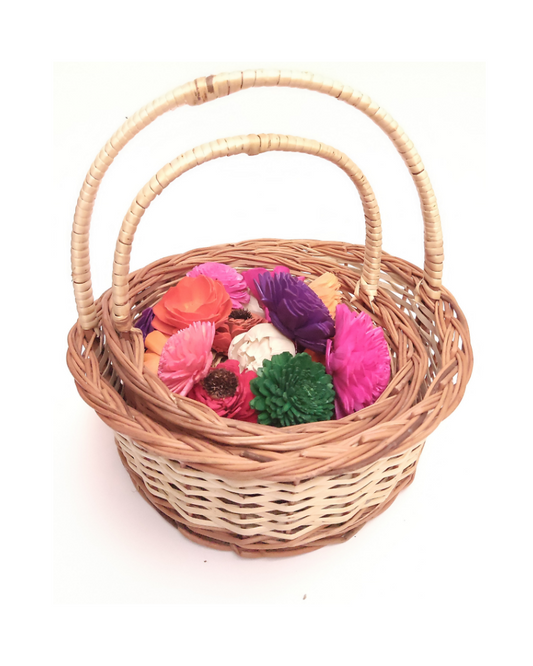 Kashmiri Willow Wicker Basket set of 3 for Fruits Flowers Storage in Home.joynagar Hndicraft 