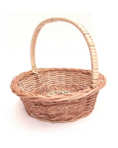 Willow Small Handle Flower Basket Set of 3