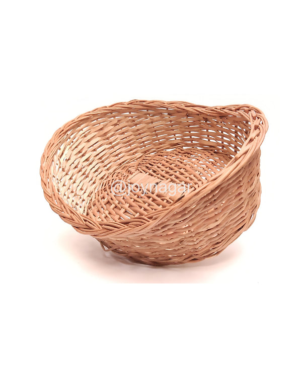 Willow Wicker Oval Topi Basket joynagar