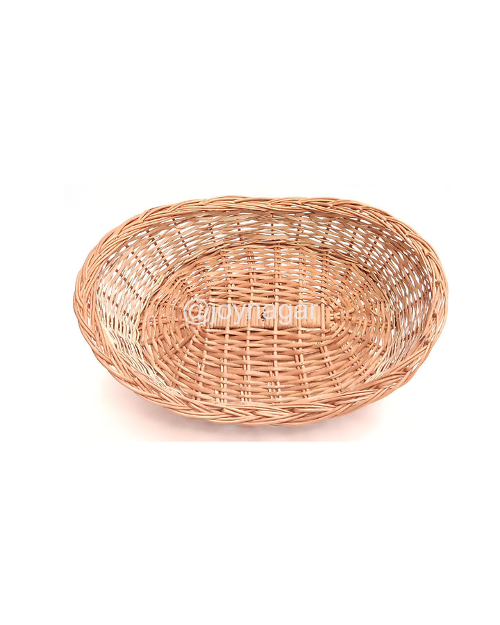 Willow Wicker Oval Topi Basket- joynagar.com